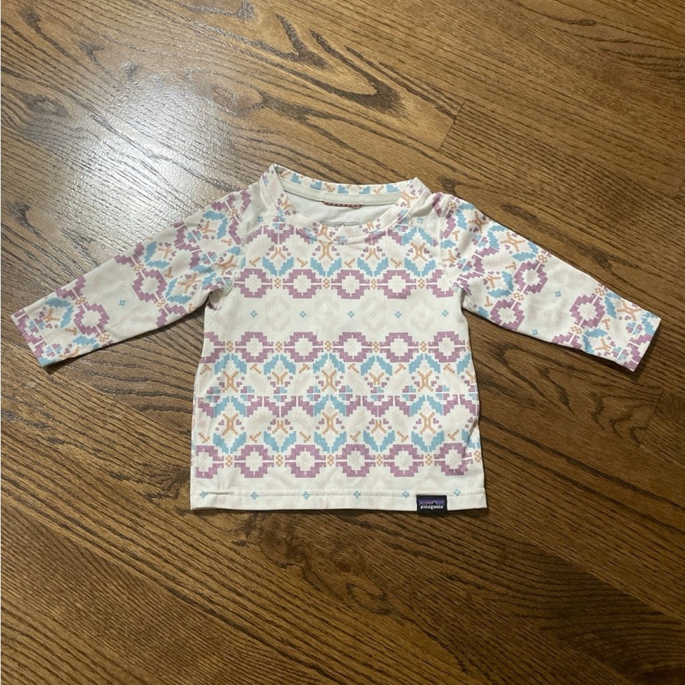 Patagonia capilene Long Sleeve shirt 3-6 months